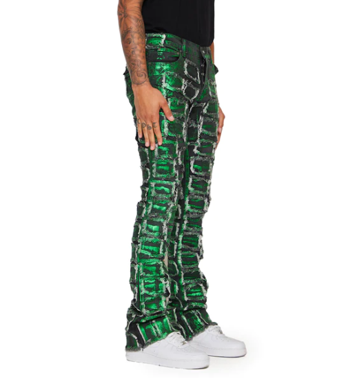 STACKED “4444” GREEN WAXED