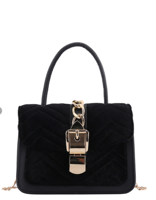 Stylish Patchwork Chain Shoulder Bag For Ladies