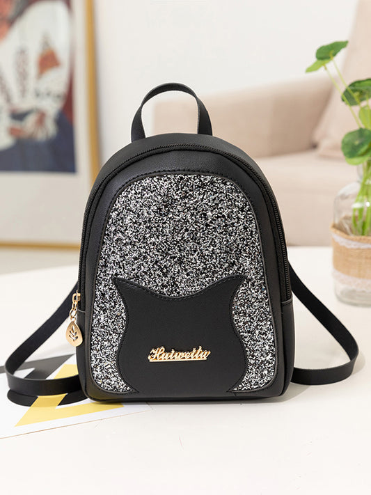 Sequined Patchwork Backpack